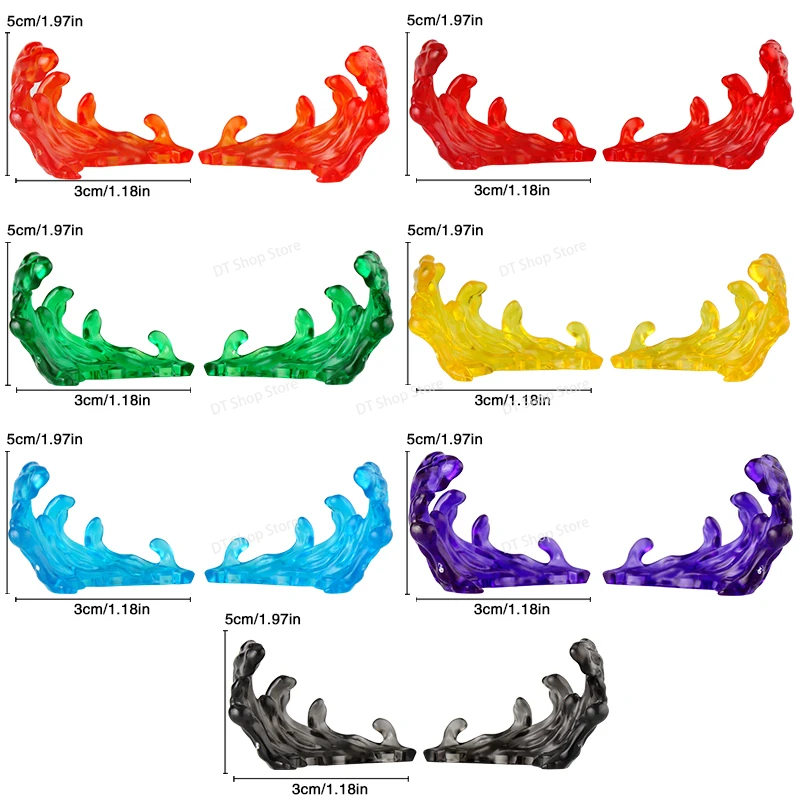 10PCS FDPJ38-42 Części efektów specjalnych Kreskówkowe cegły Eksplozja Vortex Efekt ognia Broń Akcesoria Figurki Dzieci Dla Zabawek