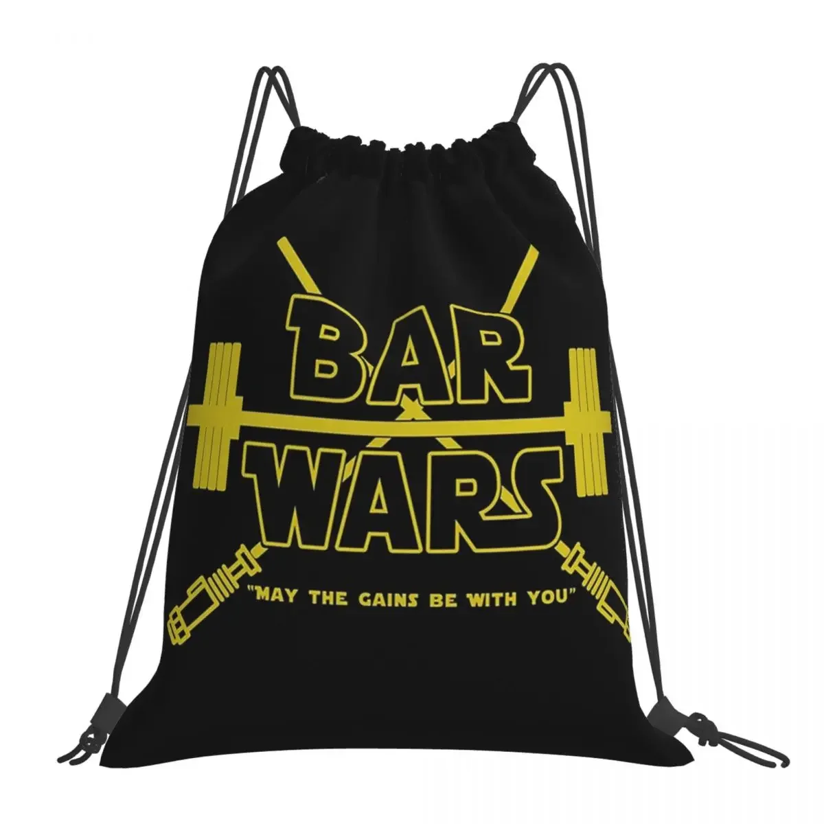 

Bar Wars Backpacks Casual Portable Drawstring Bags Drawstring Bundle Pocket Sports Bag BookBag For Travel Students