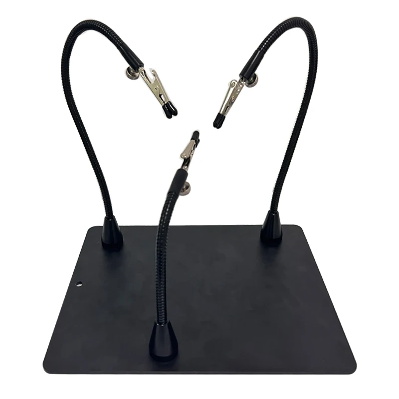 HZY Magnetic PCB Circuit Board Holder Wire Clip Third Hand with 4 Flexible Arms Helping Hands Soldering Station Repair Tool Set