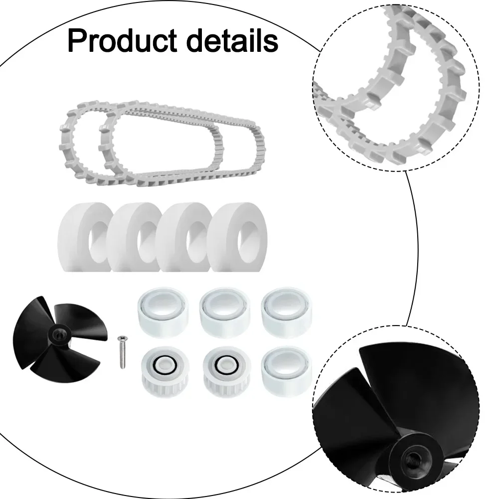 Pool Cleaner Replacement Impeller 9995266 R1 Track 9985006 R2 Climbing Ring 6101611 R4 and Guide Wheel 3884997 R6 Kit