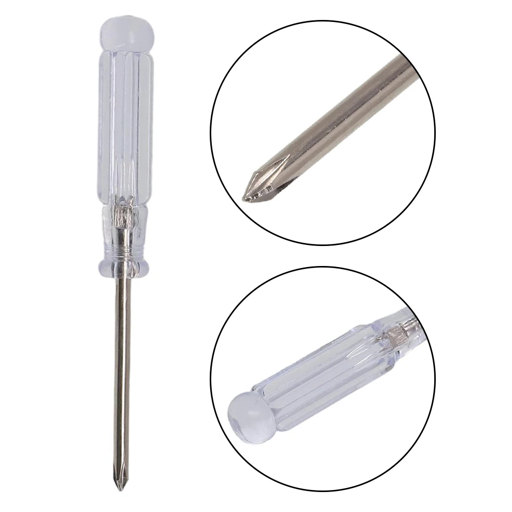 1Pc 3.74 Inch Small Mini Screwdriver Repair Tool Slotted Cross Screwdrivers Two Sizes Are Available 1 Cross Screwdriver