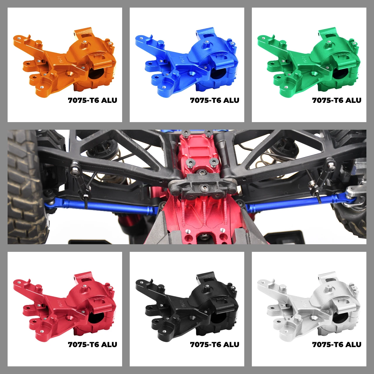 

GPM 7075 Alloy Front Bulkhead For TRAXXAS 1/8 Maxx Slash 1/10 Maxx 1.0 / 2.0