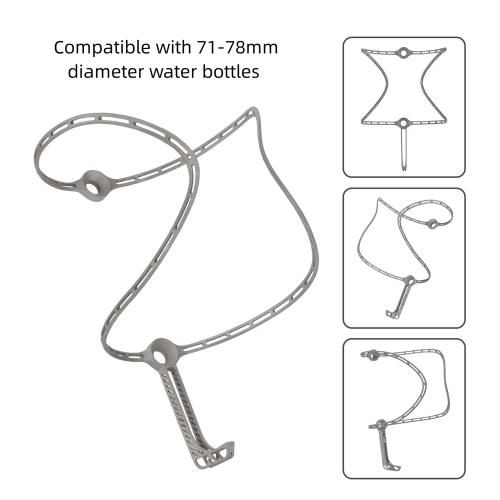 Bicycle 3D printed titanium water bottle rack road bike mountain bike ultralight water cage hollow