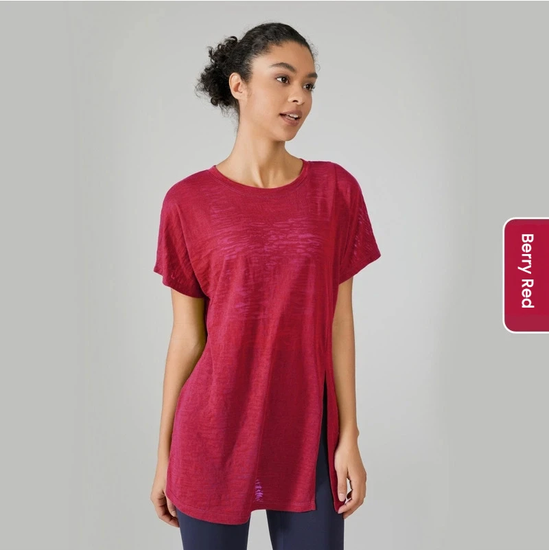 

Women's Loose Fit Workout T-Shirt Quick Dry Yoga Top Running Gym Tee Slimming Casual Sportswear Athletic Shirt Woman clothing