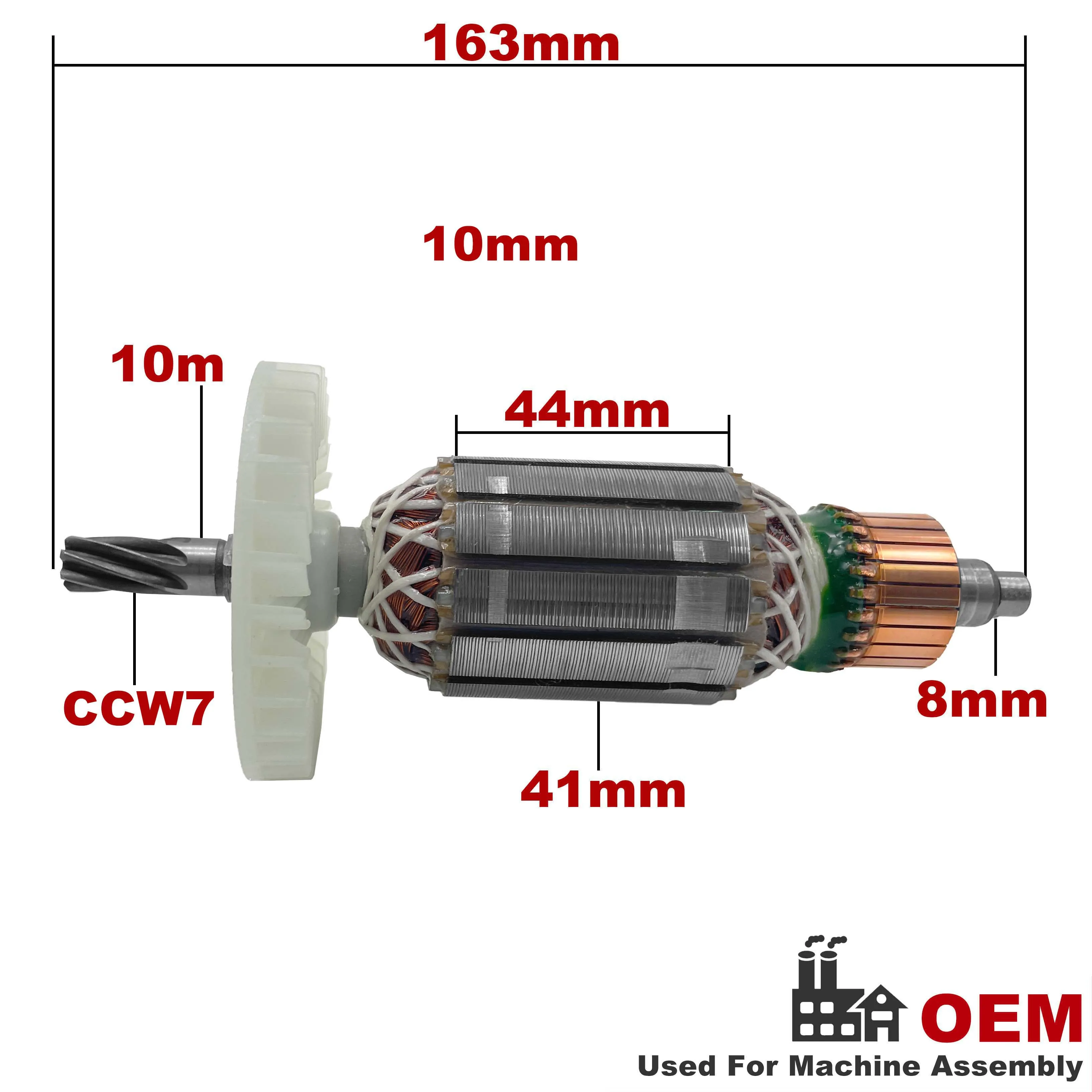 AC220V-240V Armature Rotor Anchor Replacement for Maktec Electric Circular Saw MT580