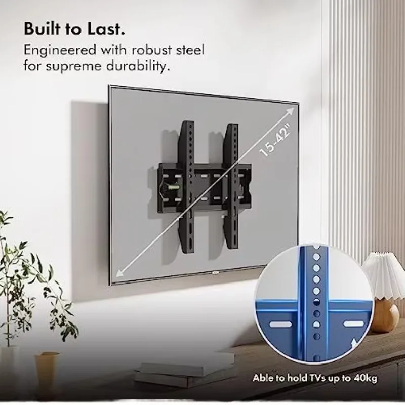 14-32 inch cold rolled steel fixed TV bracket flat screen TV ledge installation