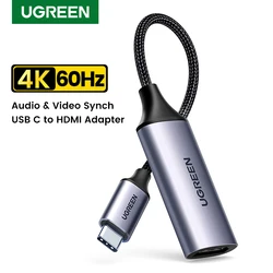 UGREEN USB C to HDMI 어댑터 4K/60Hz for TV Box MacBook Pro 용 HDMI 케이블 Macbook Air Pixelbook XPS Samsung Galaxy Type C HDMI