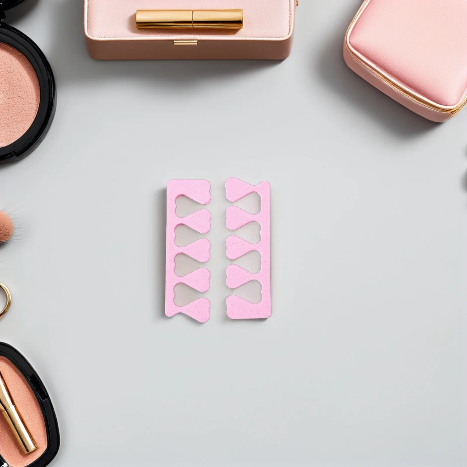 

2Pcs Eva Heart Nail Toe Separators Comfortable Pedicure Finger Separator Nail Art Tool Toe Separators Pedicure