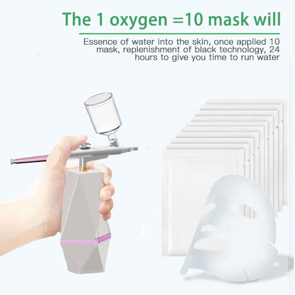 Portable Oxygen Injecting Apparatus Hand Held Sprayer Home Facial Beauty Instrument Cleaning Deep Reshaping Beautiful Skin