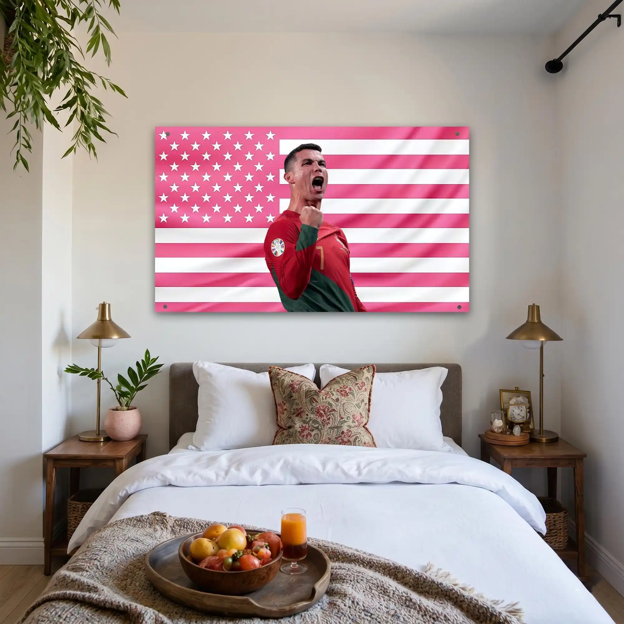 C-Cristiano R-Ronaldo Flag Flaga Tapestry Custom Flags for Bedrooms Advertising Room Decoration Garage Home Decor Items Bedroom