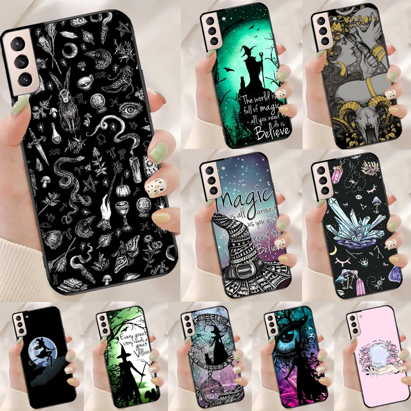 Witch Magic Funda Case For Samsung Galaxy S25 Ultra S9 S10 S20 S21 S22 Plus S23 Ultra S24 FE Phone Cover