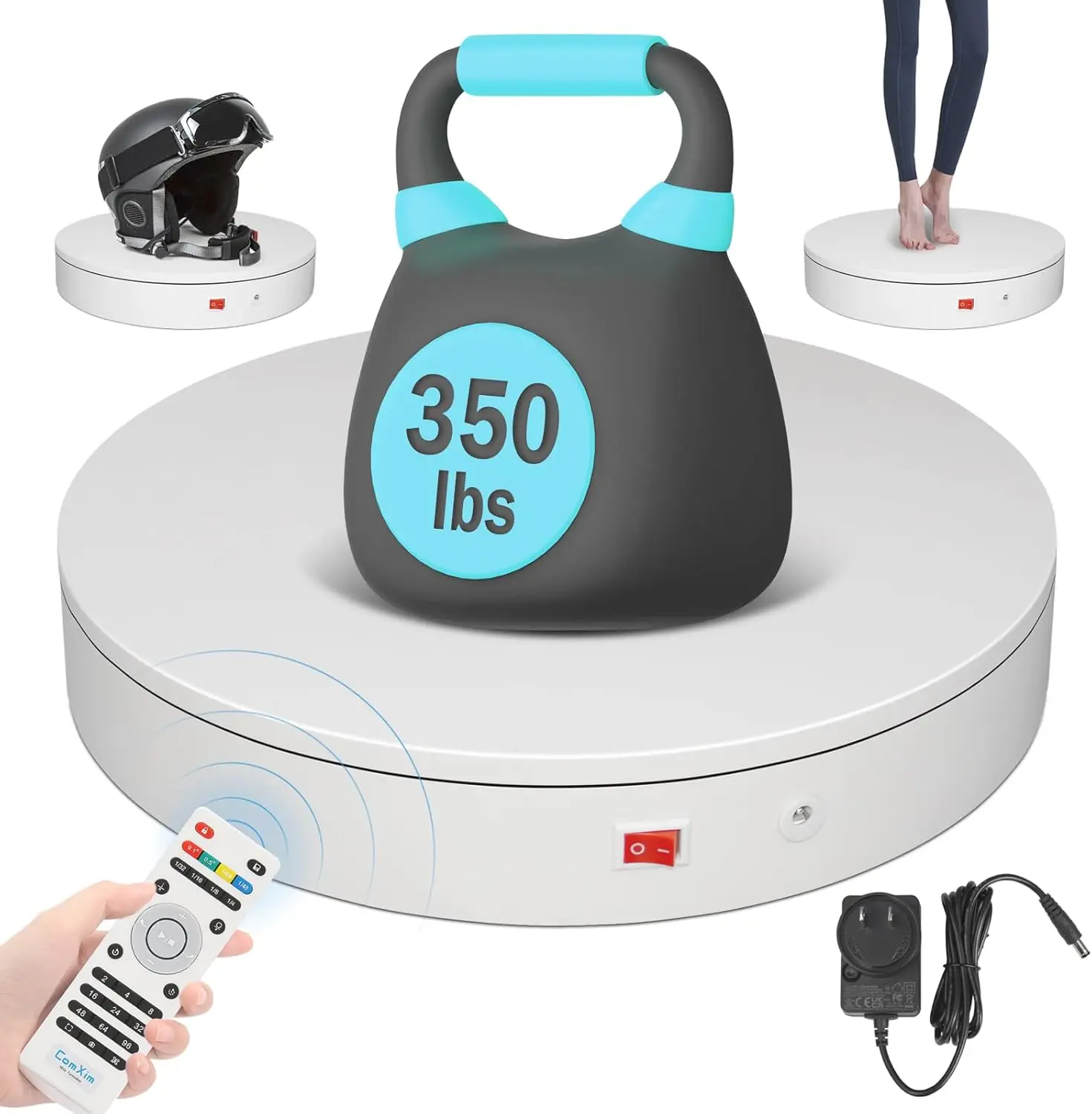 

Вращающаяся моторизованная платформа 12,6 дюйма, грузоподъемность 350 фунтов, с пультом ДУ для фотосъемки и демонстрации