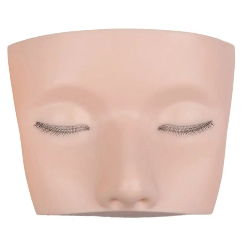 3X 3 Layers Lashes Mannequin Head For Practice Lash Makeup Tool Extensions Eyelashes Grafting Training Tool