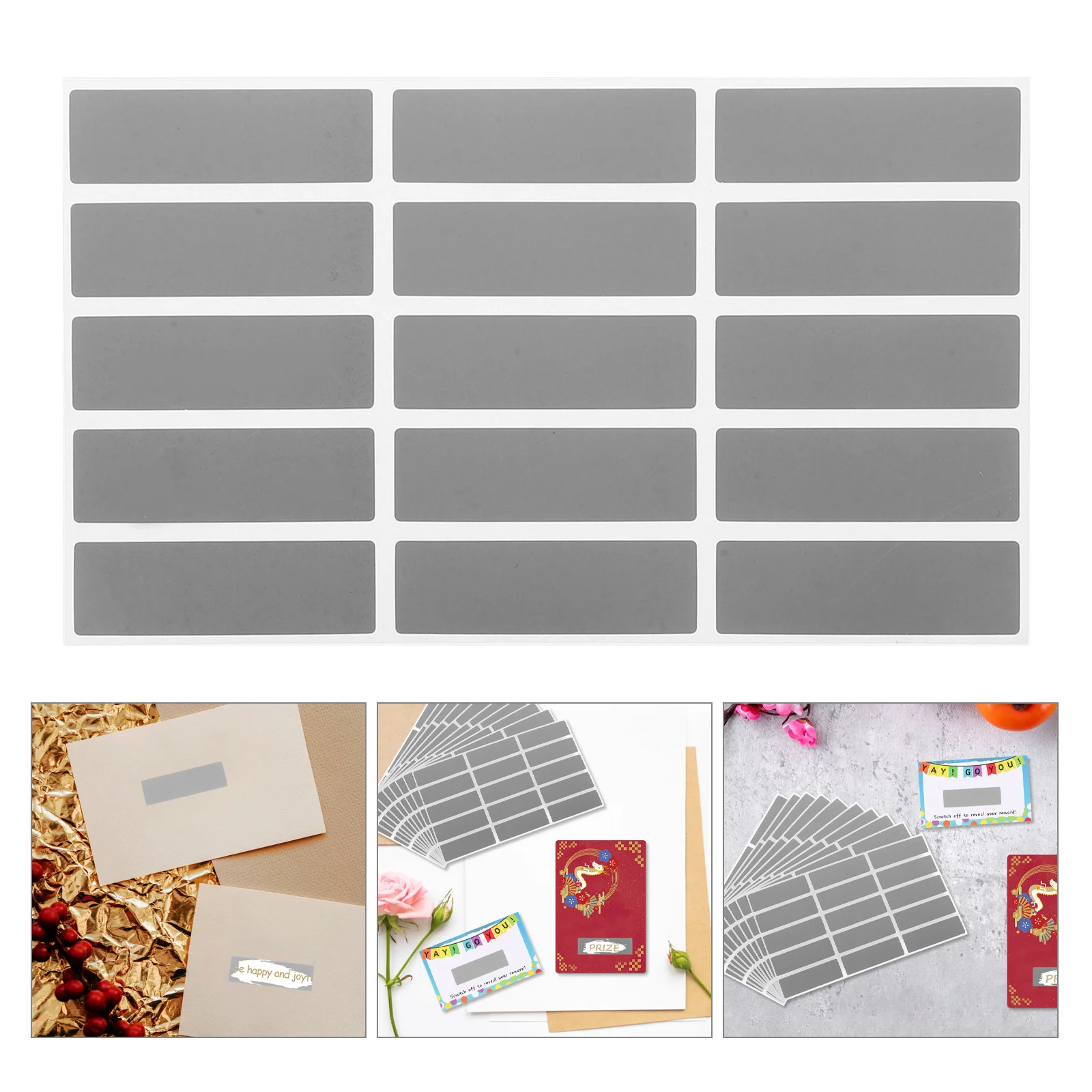 

150 шт. прямоугольные скретч-наклейки самоклеящиеся скретч-карты «сделай сам» для награды лотерейные билеты на свадьбу, Хэллоуин, Рождество