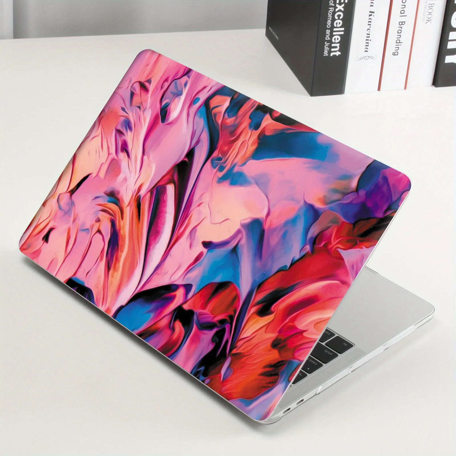 A set of 2 A + C surface rendering laptop protective films, self-adhesive and removable, PVC material, fashionable decoration,