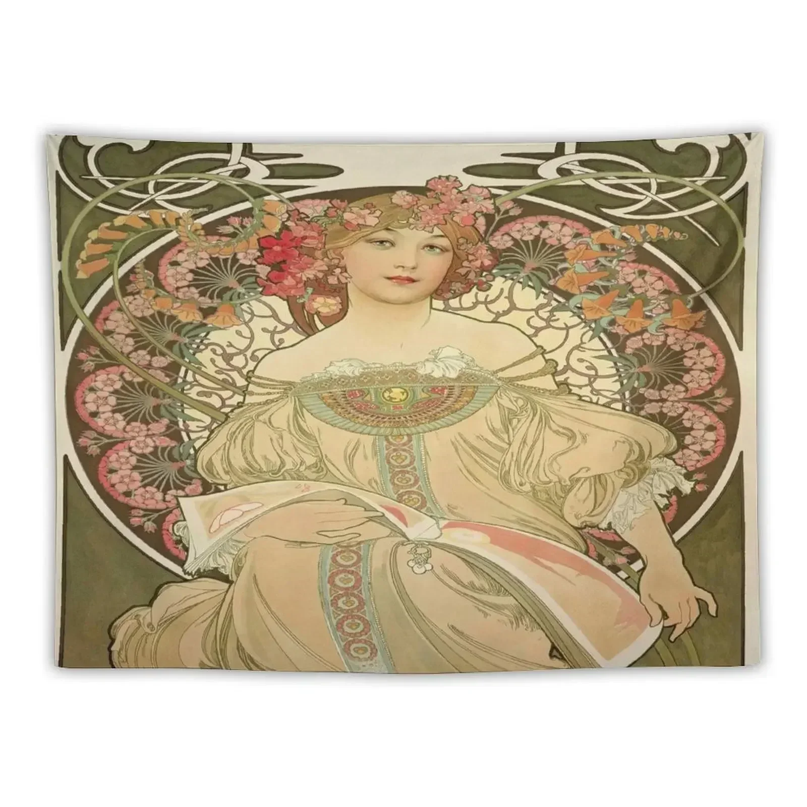 

Art Deco, Alphonse Mucha, Vintage, Art Nouveau Tapestry Room Decor For Girls For Bedroom Decoration For Home Tapestry