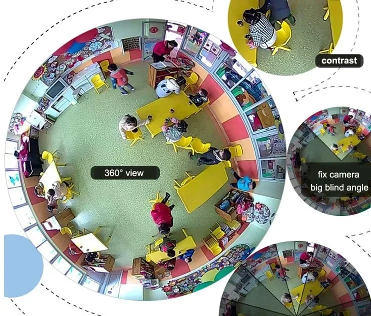 V380 Pro 1080P واي فاي كاميرا بانوراما 360 درجة عين السمكة البانورامية كاميرا IP كاميرا الأمن كاميرا للرؤية الليلية كاميرا مراقبة #6