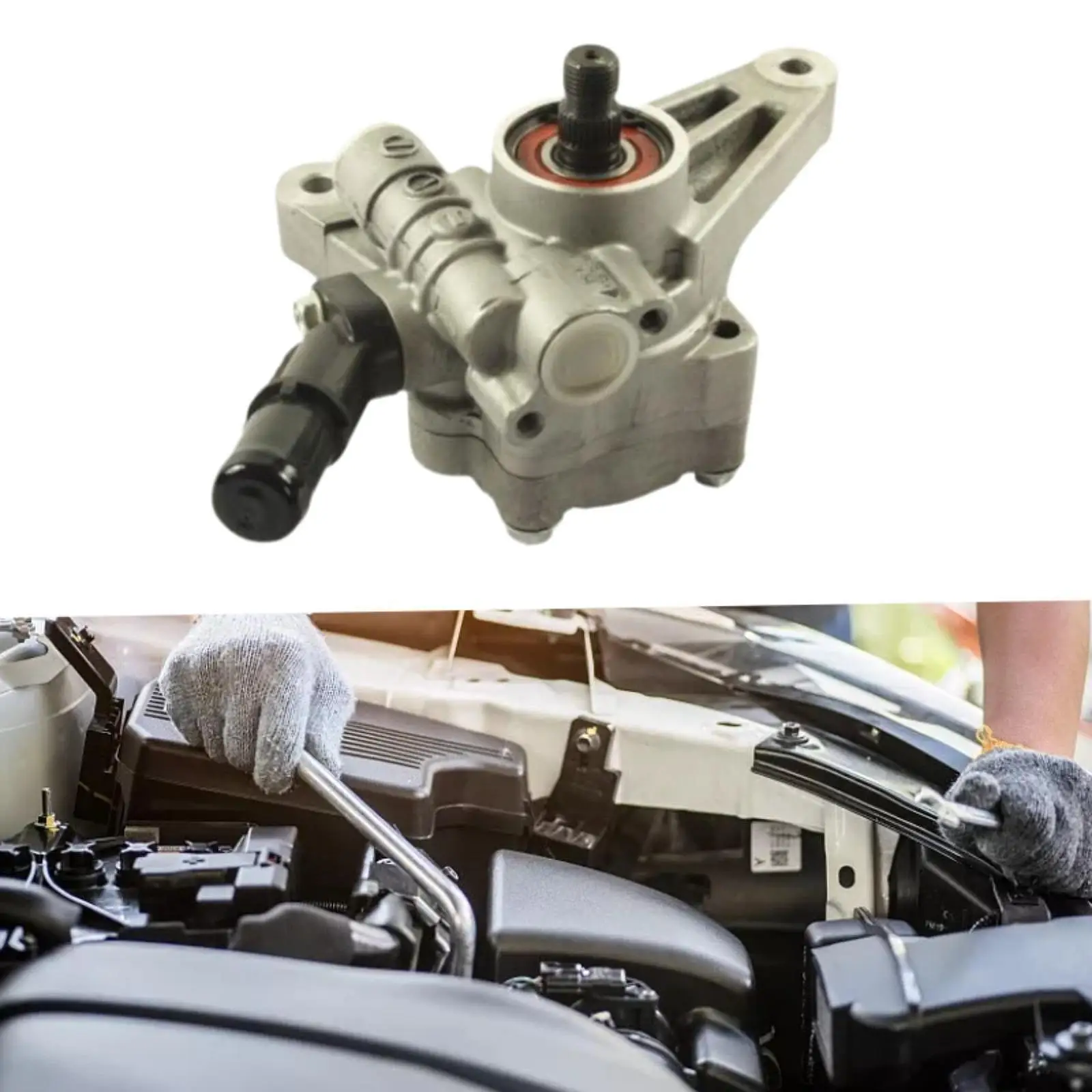 

Power Steering Pump Assembly Replaces Easy Installation Spare 56110-rdj-a01 21-5349 for Honda Accord 2003-2007 3.0L Cars