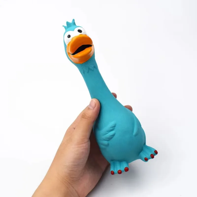 

Pets Dog Toys Screaming Chicken Squeeze Sound Toy Rubber Pig Duck Squeaky Chew Bite Resistant Toy Puppy Training Interactive