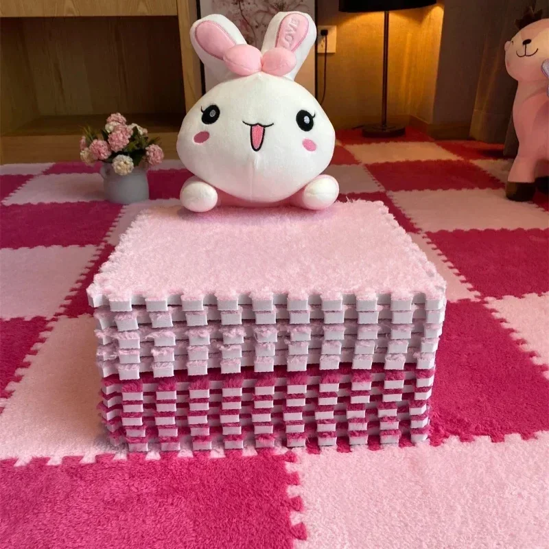 1-20 Pcs Padded Carpet for Baby Carpet Foam Puzzle Floor Soft Plush Kids Carpet Baby Play Mat Puzzle Interlock Floor Mats 30CM