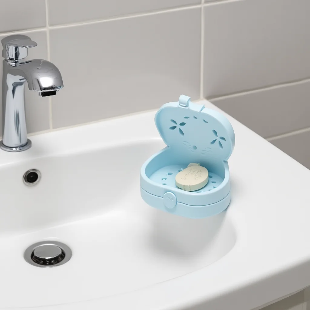 Strong Suction Cup Soap Dish Anti-Slip Aroma Diffuser Holder Hollow Out Soap Dish Soft Water Draining Soap Holder For Vanity