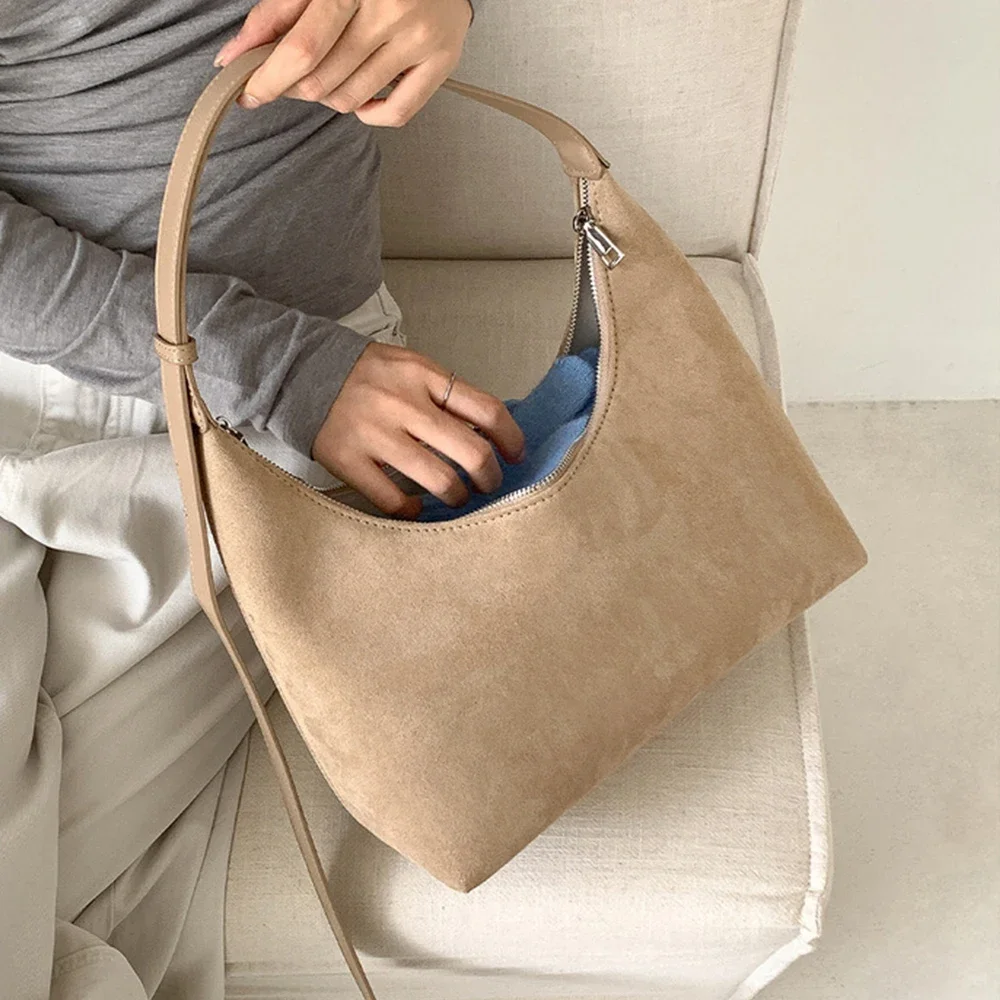 

Роскошная женская сумка с леопардовым принтом в форме полумесяца, сумки на плечо из искусственной замши с матовой текстурой, дизайнерские сумки подмышками для женщин, сумка через плечо