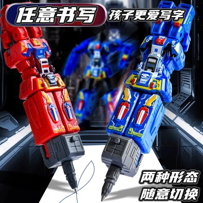 2IN1 変換ロボット玩具変形可能なボールペンロータリージョイントロボット変形アクションフィギュアモデルおもちゃ変形ロボット