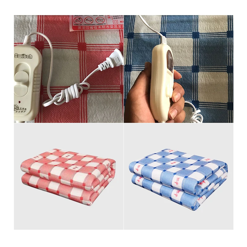 Warm Heating Mat Pad Throw Over Under Bed Mattress Non-Woven Fabric Winter Electric Blanket