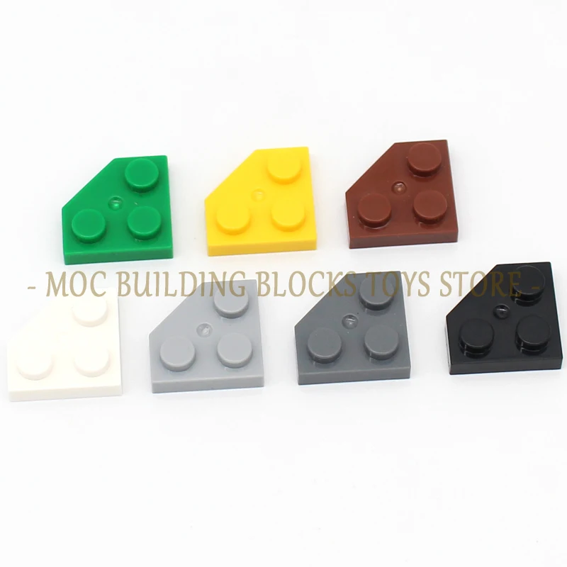 

40pcs/bag MOC Brick Parts 26601 Wedge Plate 2x2 Cut Corner Building Blocks Compatible with Classic Piece Toy Accessory