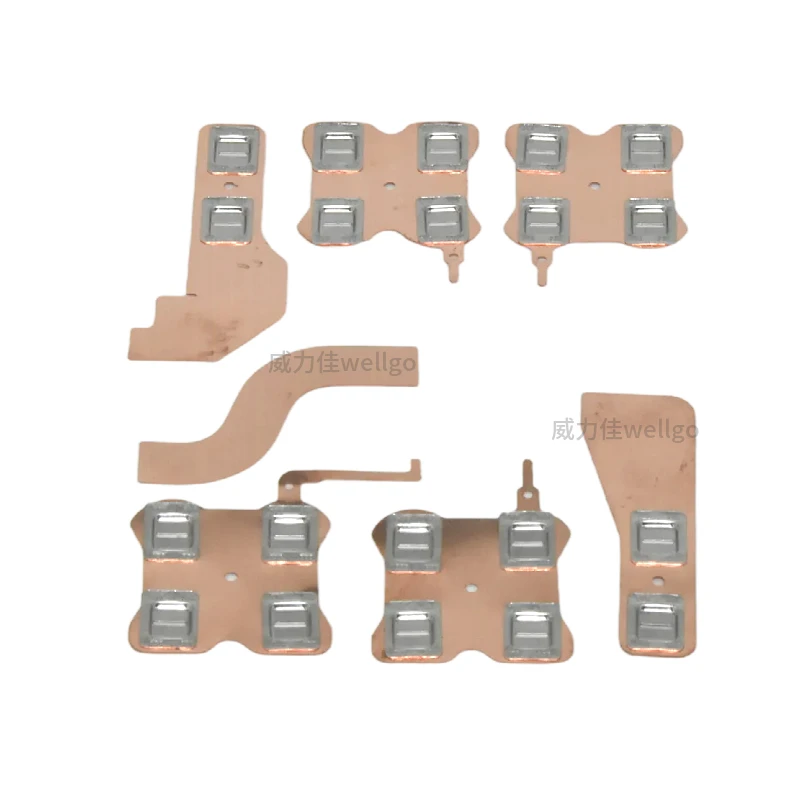 10SET 18650 5S2P 19.2MM Spacing Battey Welding Copper Nickel Round Bars for Power Tool- Connection Tab, Custom Shapes