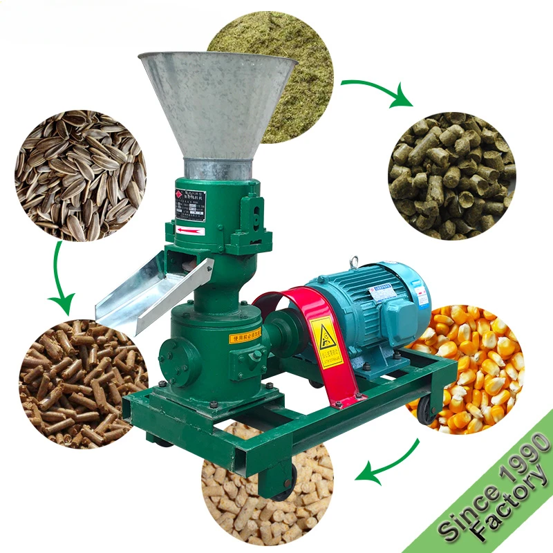 Weiwei Flat Die Animal Poultry Chicken Duck Rabbit Food Feed Pellet Making Granulator Machine