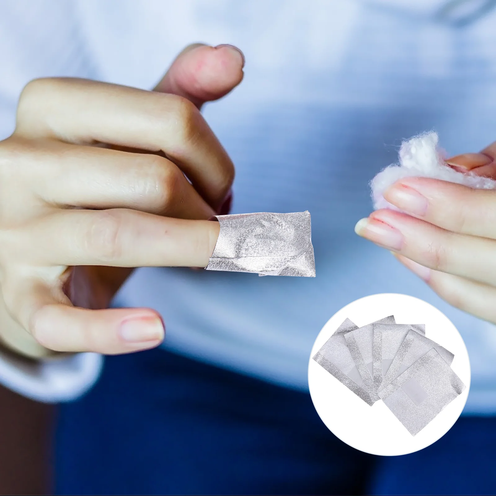 500 pièces/feuille dissolvant d'ongles enveloppes tampons de vernis Gel tremper aluminium retrait manucure