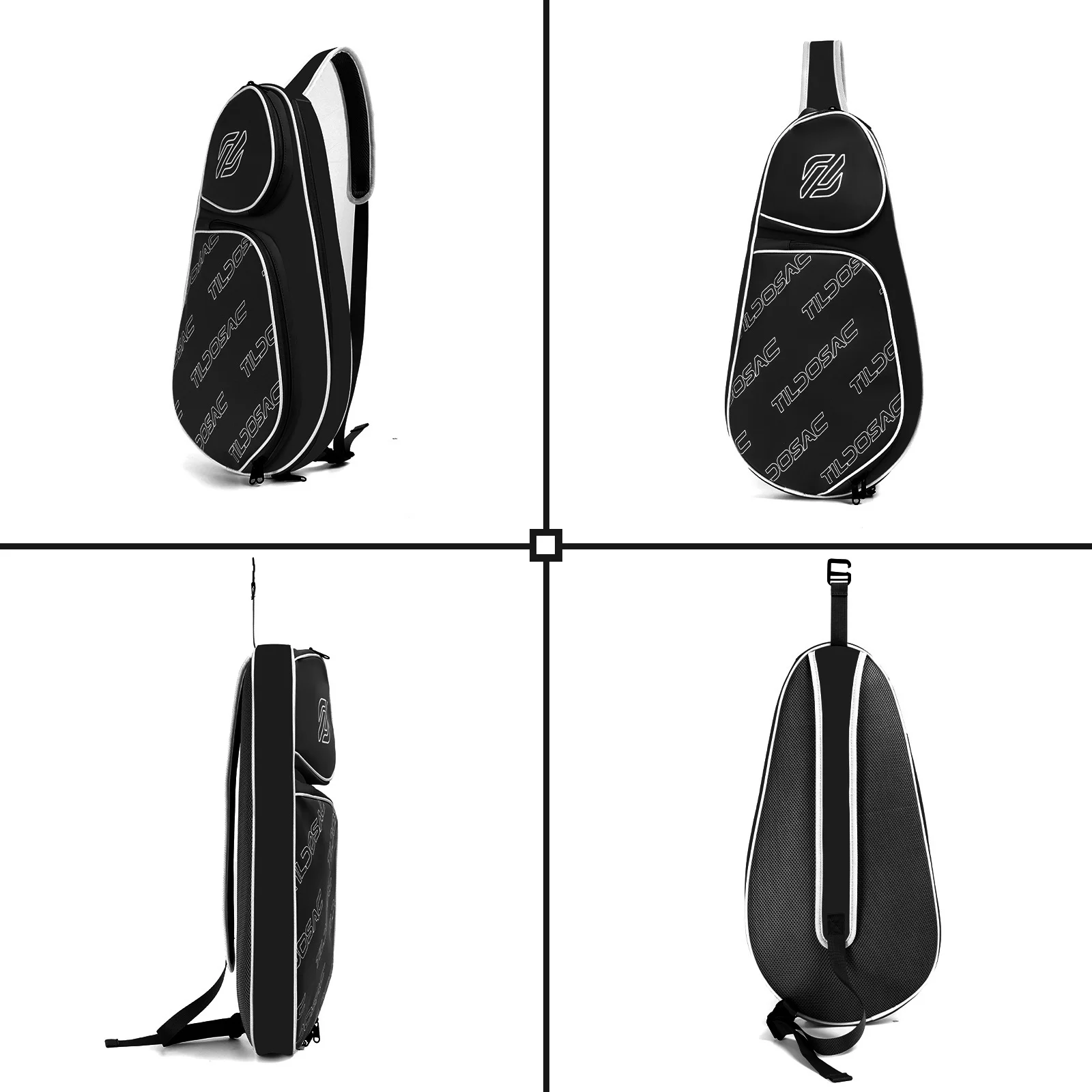 Padel Paddle Racket Bag Cover Waterproof Tennis Shoulder Bags Suit For Various Tennis Racket Soft Face Carbon Fiber EVA Racquet