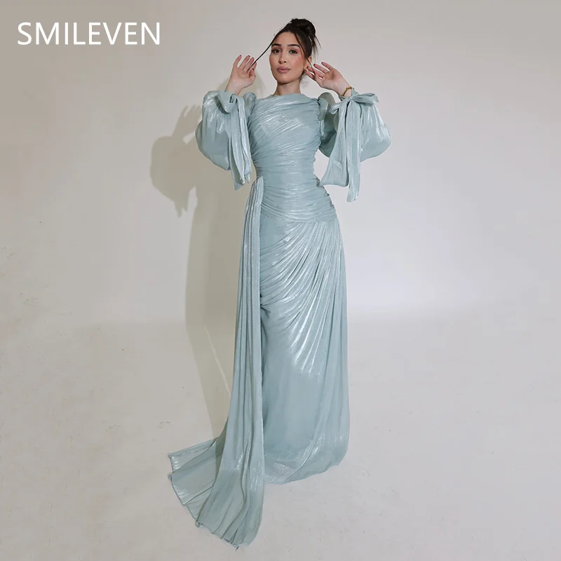 

Smileven Modest Evening Dress Saudi Arabia فساتين سهر Full-Length Evening Gowns Formal Occasion Dress Customized 2025