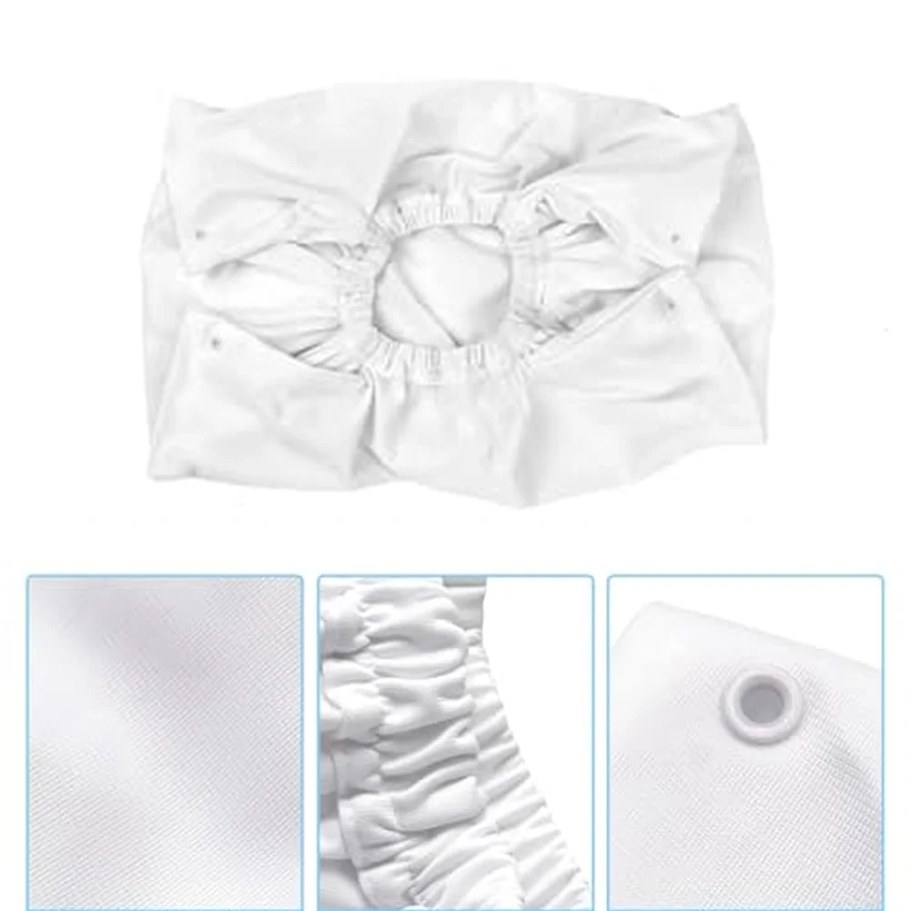 White Reusable Fine Filter Bag Compatible with For Aquabot 8111 8101 Pool Cleaners Cotton Mesh Swimming Pool Filtration Solution