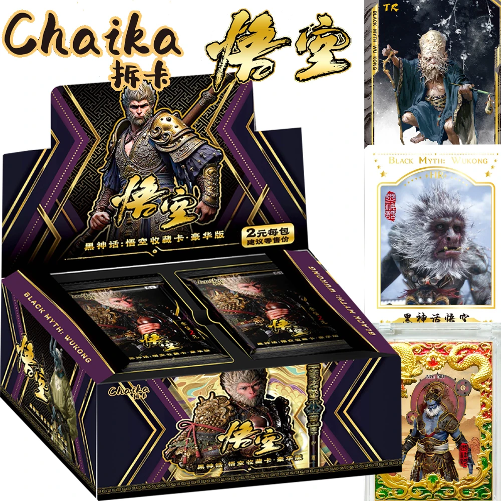 Original Black Myth Wukong Card for Kids Monkey Sun Journey To The West Theme Game Character Stamp Poster Cards Popular Gifts