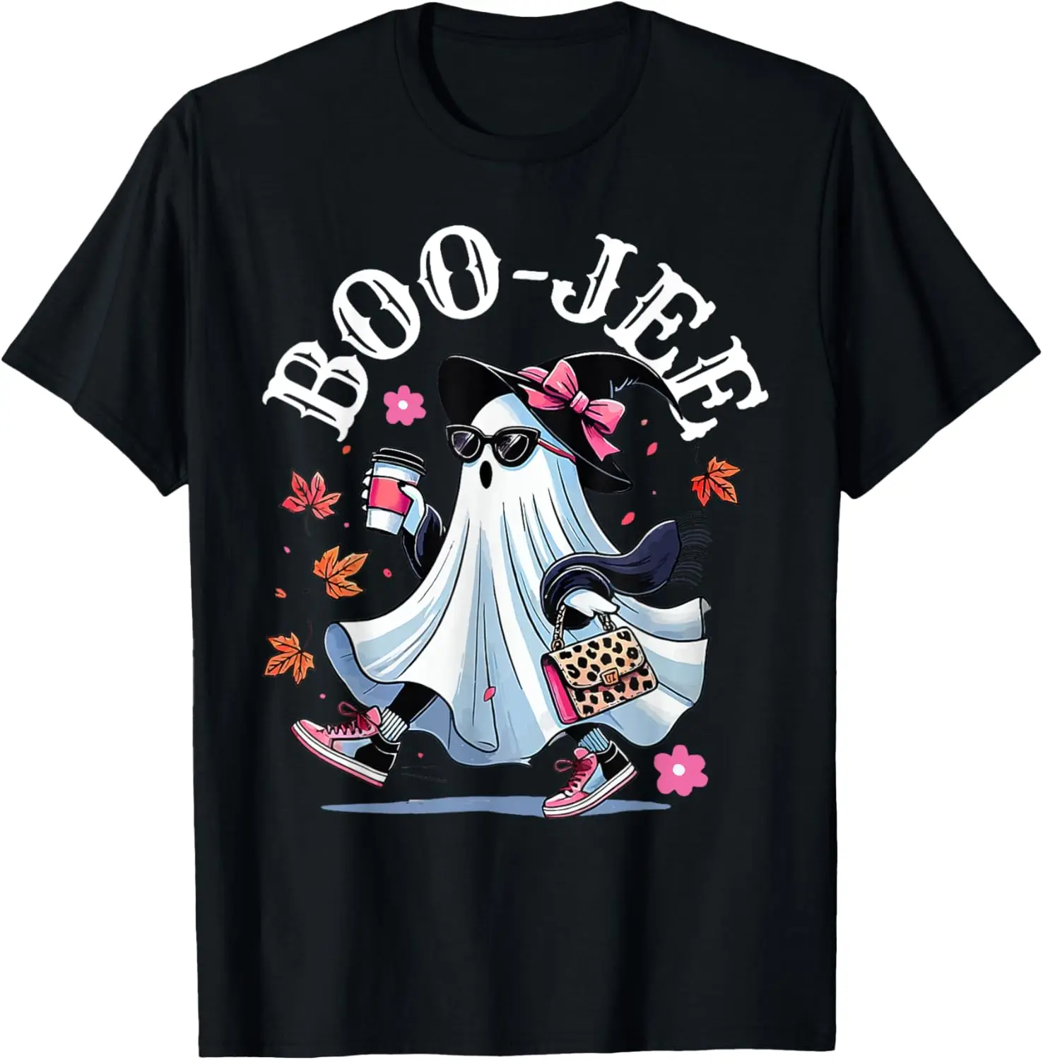 Boujee Boo-Jee Disfraz Fantasma Temporada Espeluznante Linda camiseta de Halloween