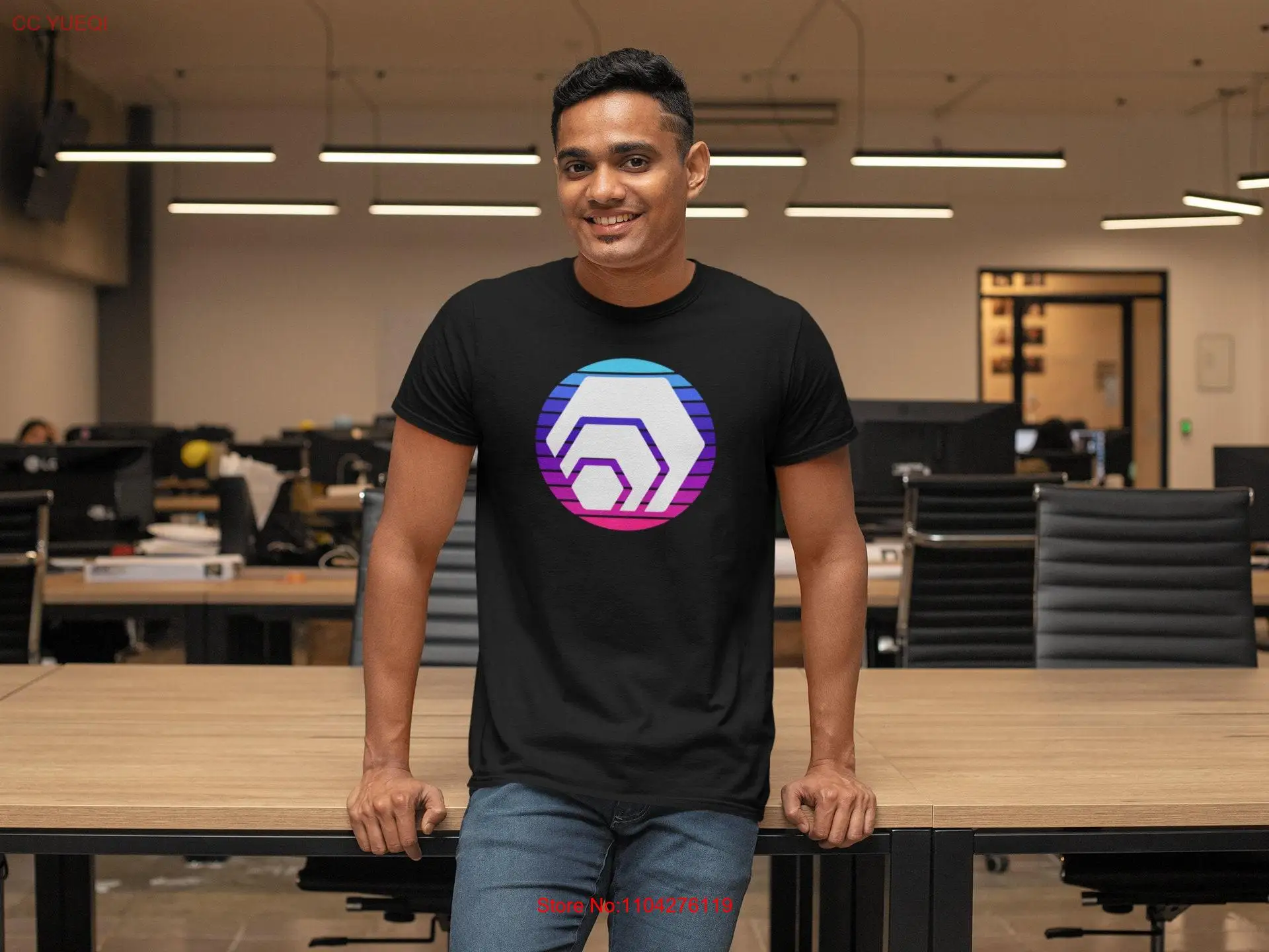 

Hex Crypto T Shirt cryptocurrency gift unisex tee Stake 5555 long or short sleeves