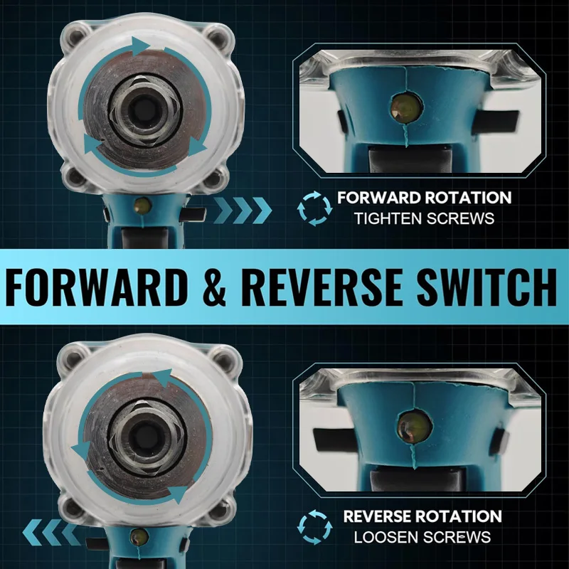 ماكيتا DTW600 مفتاح ربط لاسلكي عزم دوران عالي مفتاح كهربائي بدون فرش قابل لإعادة الشحن 18 فولت أدوات كهربائية لإصلاح السيارات