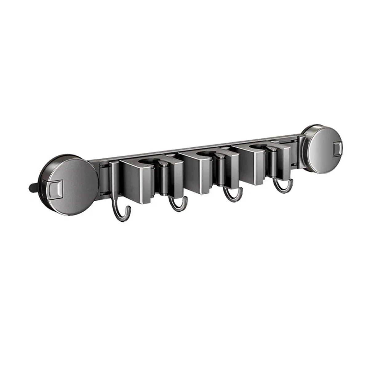 Suction Cup Mop Holder Home Organization Outdoor Use Removable Suction Cups Versatile Functionality Easy Installation