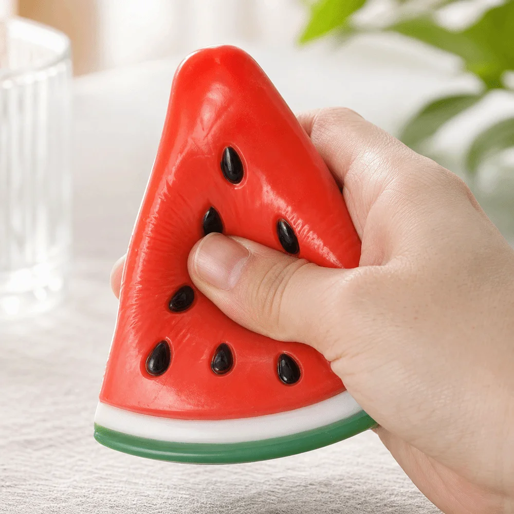 Slow Rebound Watermelon Stress Reliever Soft Gel Anti-Anxiety Anti-stress Squeeze Reusable Realistic Sensory Fidget Toy