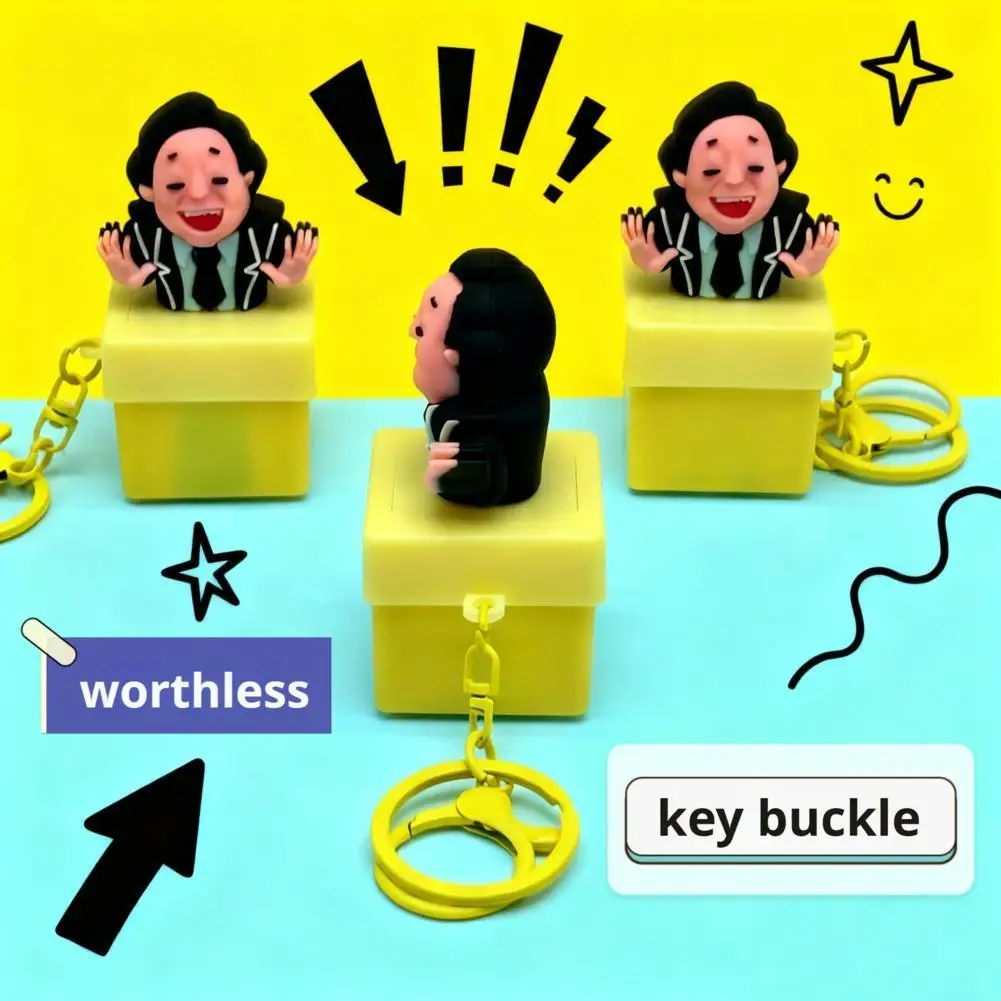 

Useless Voice-activated Keychain Sound Button Toy Relieve Stress Keyboard Keycap Sound Rattle Keychain Backpack Pendant