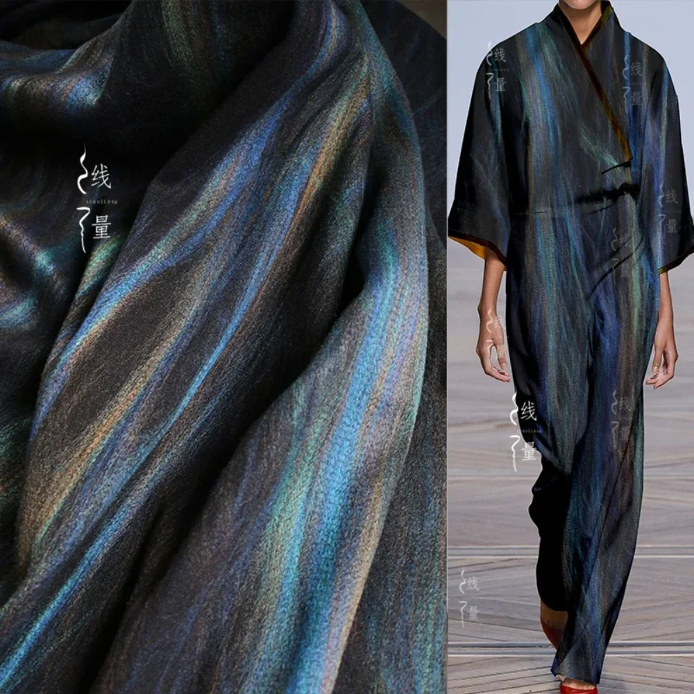 

Phantom Colored Woolen Fabric for Diy Sewing Polyester Material Handmade Wide Leg Pants Overcoat Designer Cloth By The Meters