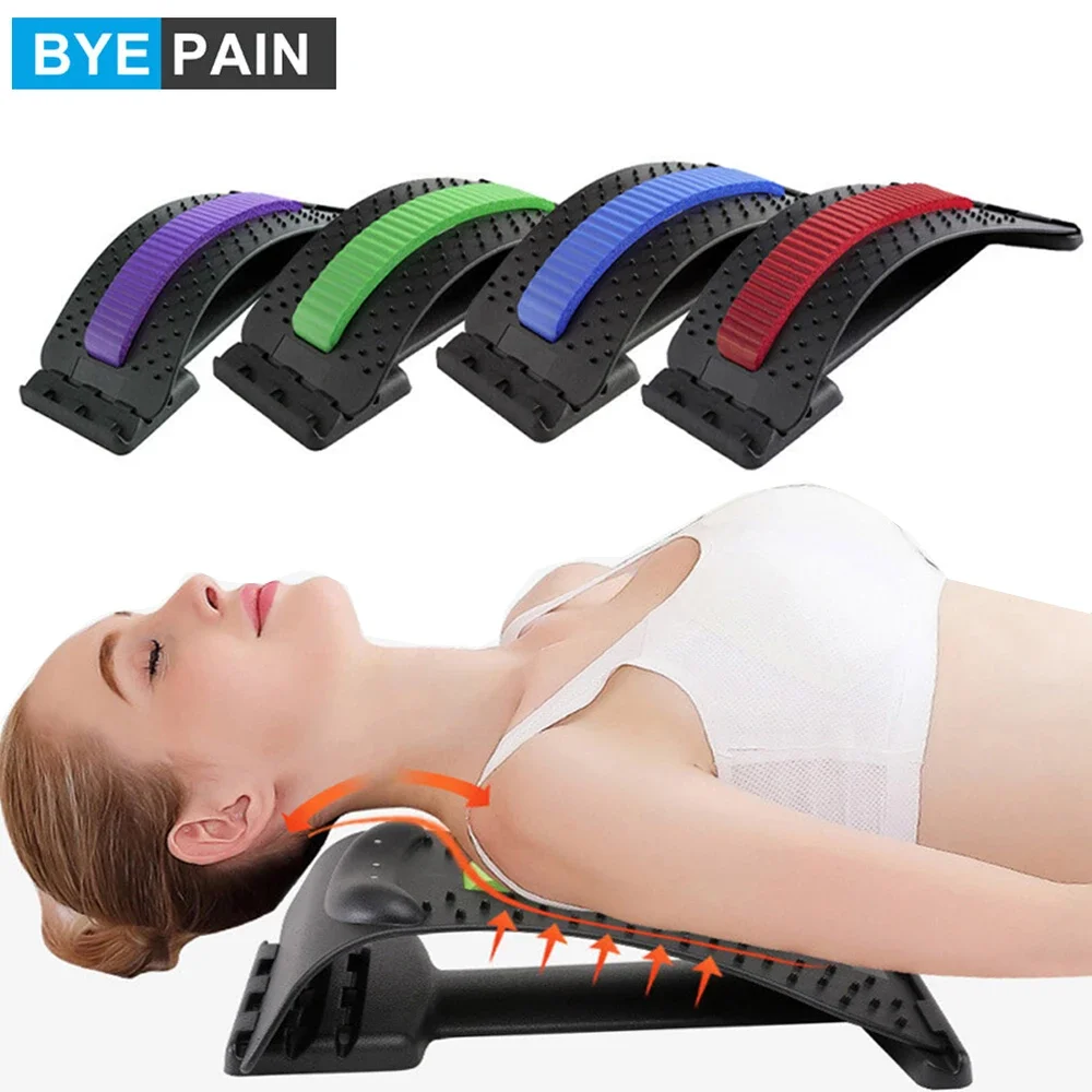 

Back Stretcher Lumbar Support Device for Posture Corrector Herniated Disc Scoliosis Sciatica Lower&Upper Back Stretcher Support