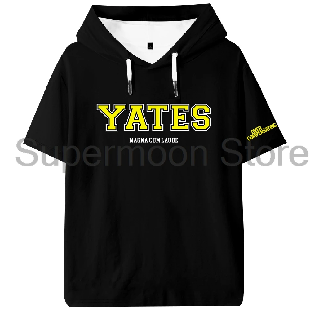 Tv Overcompensating Yates Orientation Hooded T-shirt Unisex Short Sleeve Tee Men Women Outdoor Streetwear Tops
