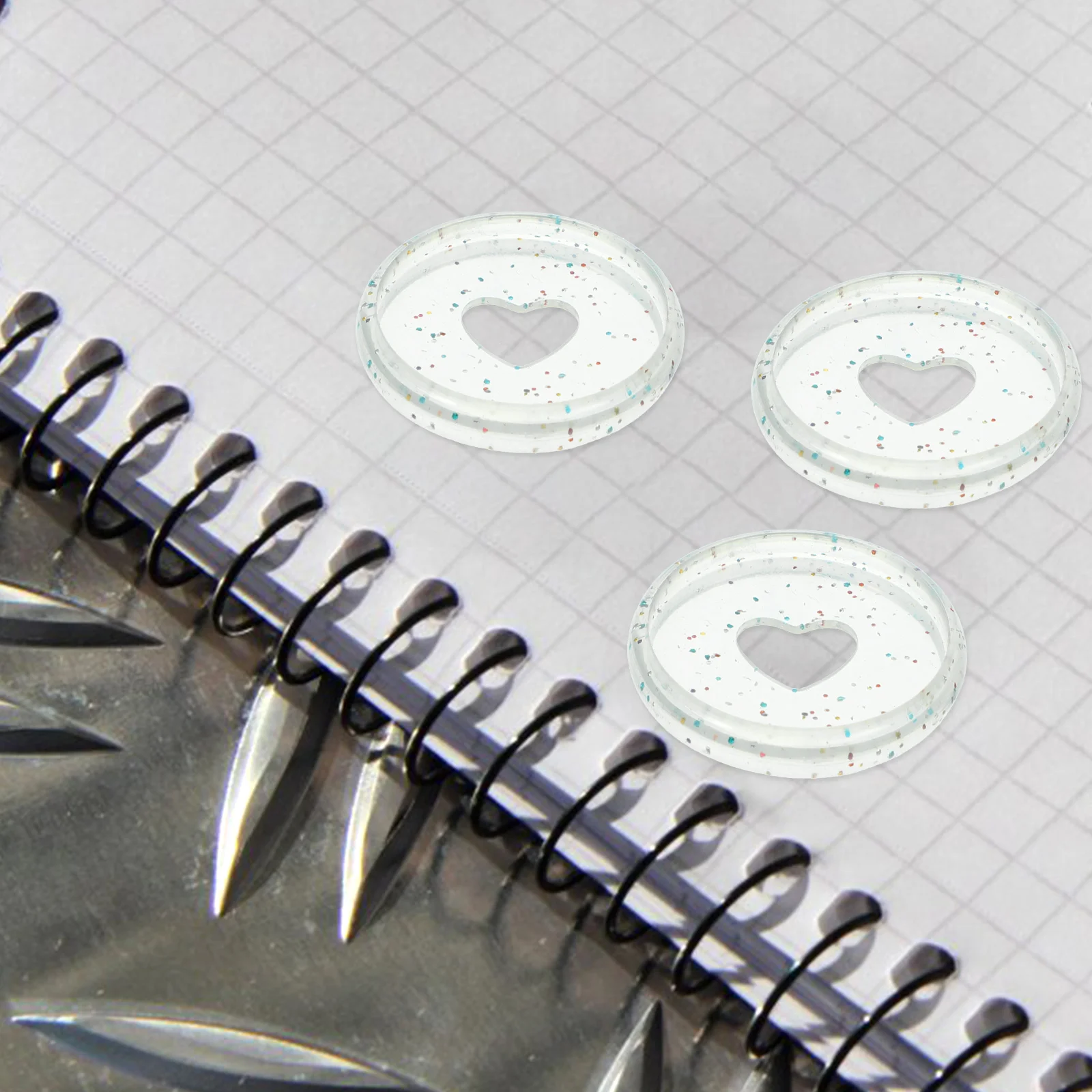 

50Pcs Loose-leaf Binding Tools Multi-use Binding Discs Notebooks Binding Discs Planner Binding Tools