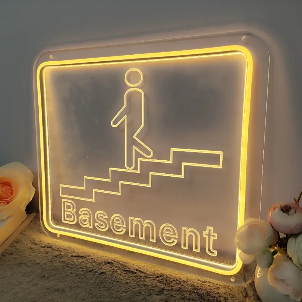 3D Carve Neon Sign Personalised LED Neon Light Basement Sign Wall Decoration Decors Aesthetic 12 Colors with Dimmer Switch