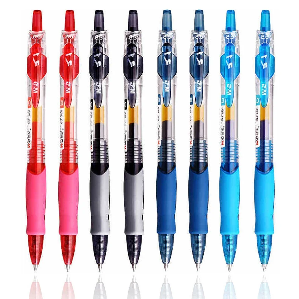 

6pcs/lot New Quality Creative Lovely Gel Pen 0.5mm Black Red Blue ink Writing Smooth Neutral Pen Office School Stationery