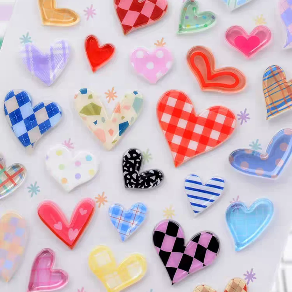Korean Import BONITO Sweet Heart Love Candy Stickers PVC Scrapbooking Diy Journal Stationery Sticker Gift