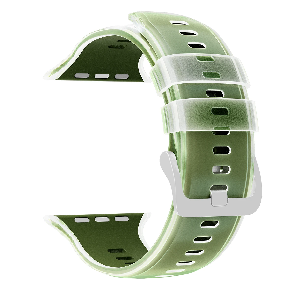 Durchscheinendes Silikonarmband für Apple Watch Ultra 3/2 49mm 46 45 44 42mm Sportarmband für iWatch S11 10 9 8 7 SE3 Ersatzarmband – Detail 20
